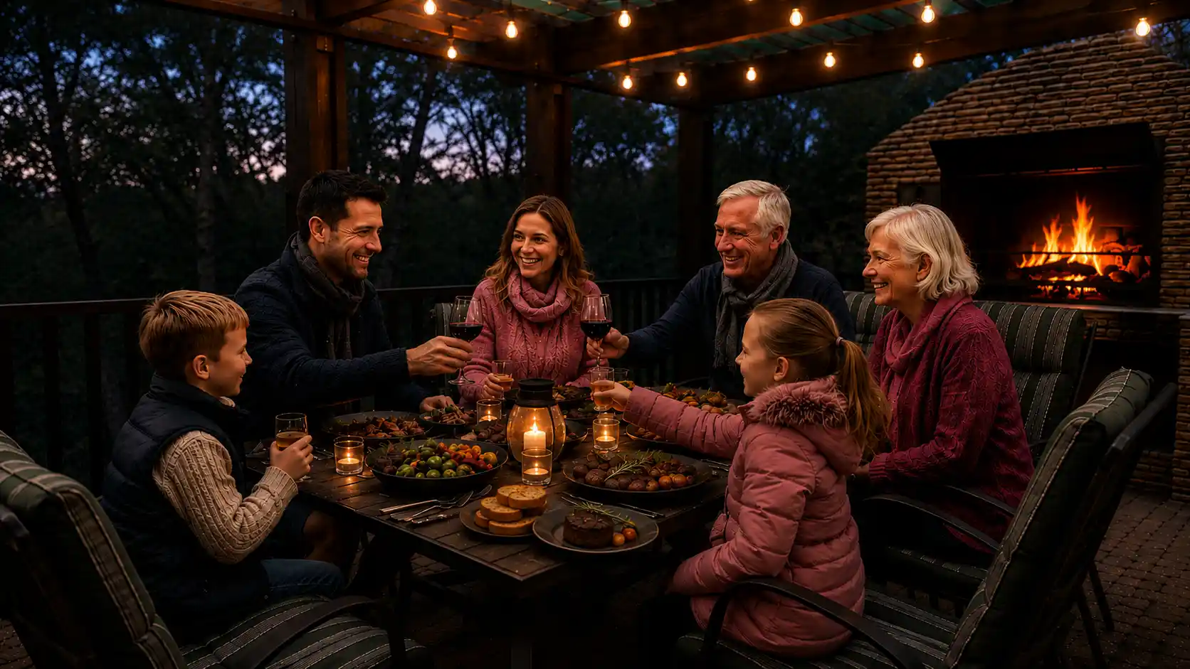 Winter bushveld braai evening at Bokmakierie Place in Modimolle